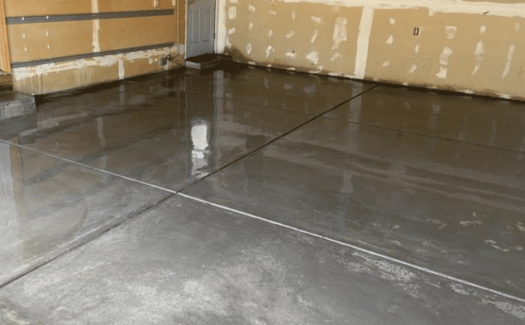 Finished Concrete Garage Floor